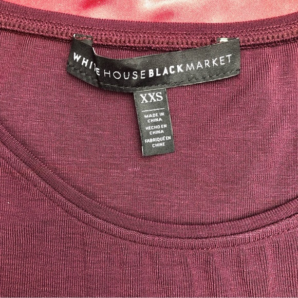 ⭐️NEW⭐️WhiteHouseBlackMarket WHBMLong Sleeve Ruffle Cold Shoulder Sheath Dress - Picture 6 of 10